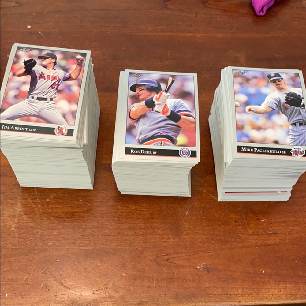 1992 leaf baseball complete set #1-528 Mint